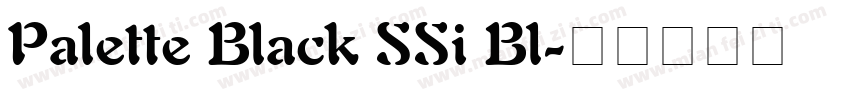 Palette Black SSi Bl字体转换